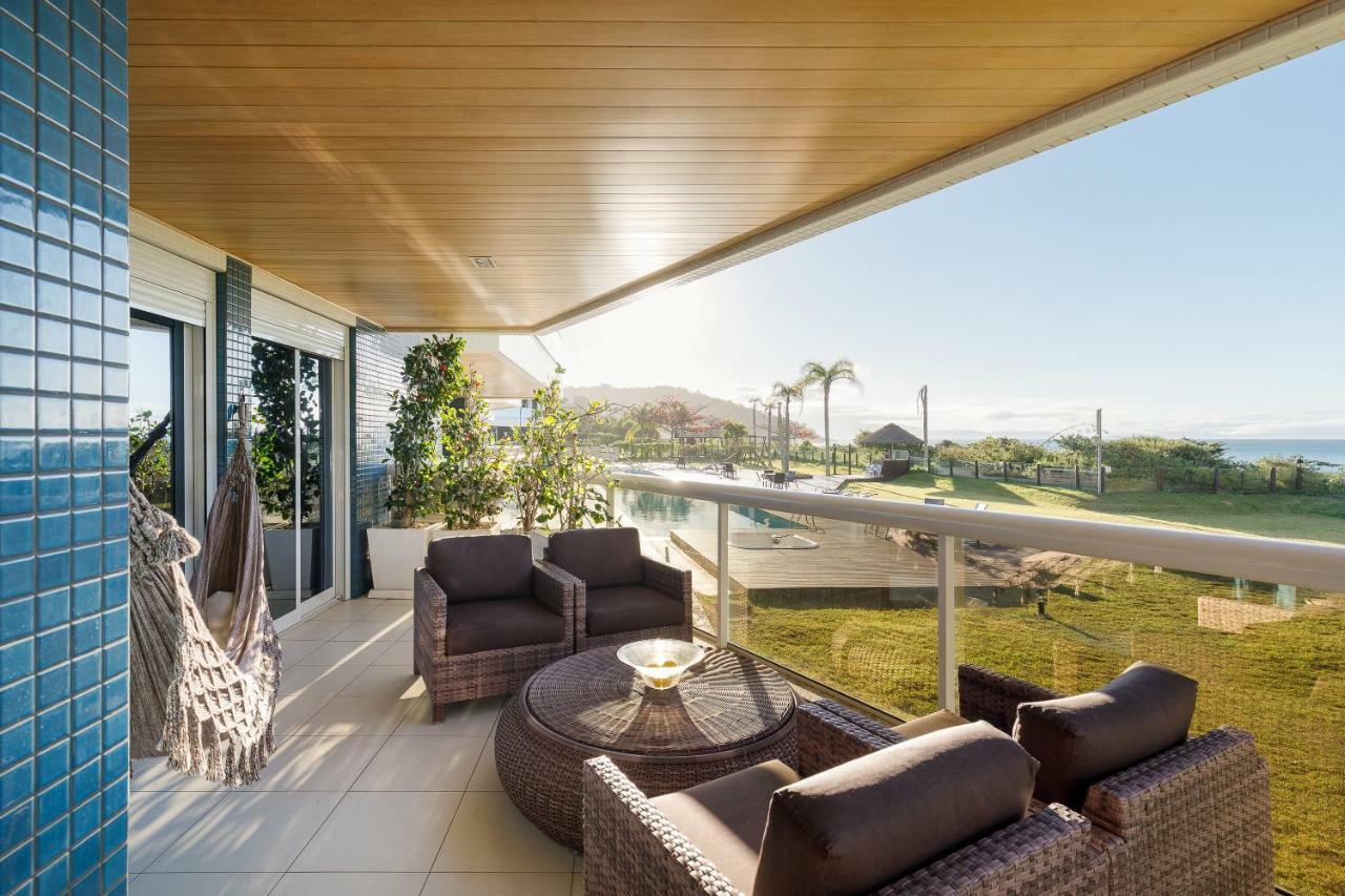 Apartamento com 4 suítes pé na areia Florianópolis Exterior foto