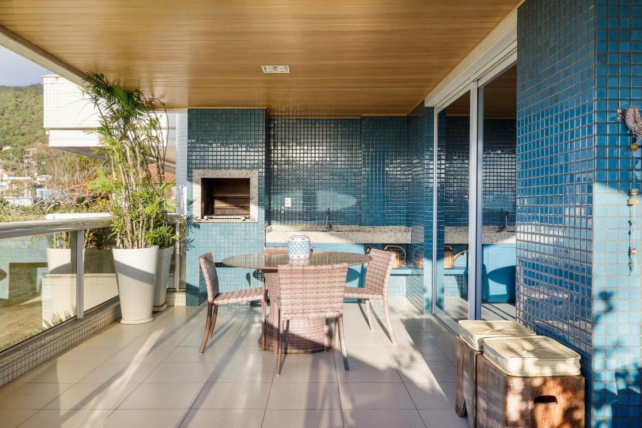 Apartamento com 4 suítes pé na areia Florianópolis Exterior foto