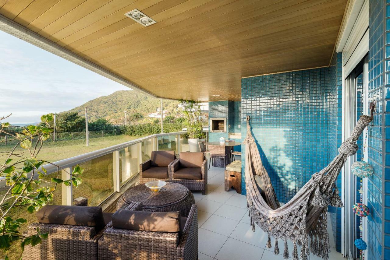 Apartamento com 4 suítes pé na areia Florianópolis Exterior foto